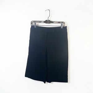 La Vita Black Tailored Shorts Size 6 Style 1055815 Made in USA Professional